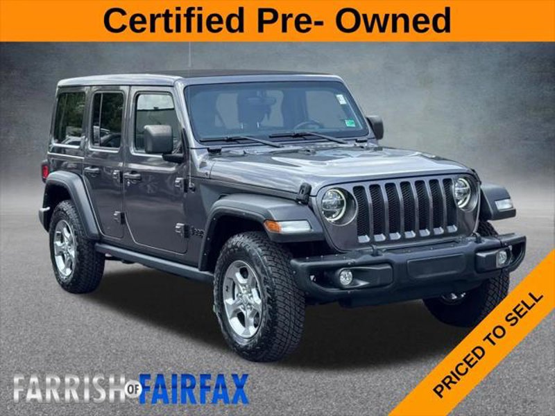 Certified 2021 Jeep Wrangler Unlimited Sport image 1