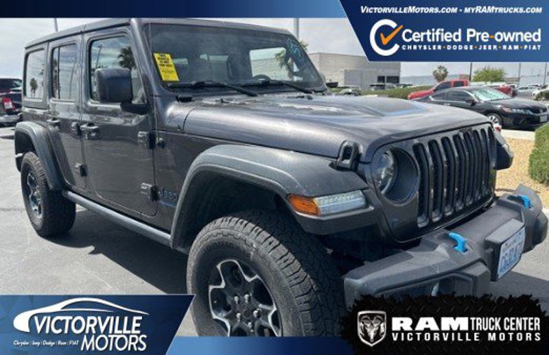 Certified 2023 Jeep Wrangler Unlimited Rubicon 4xe w/ Cold Weather Group image 1