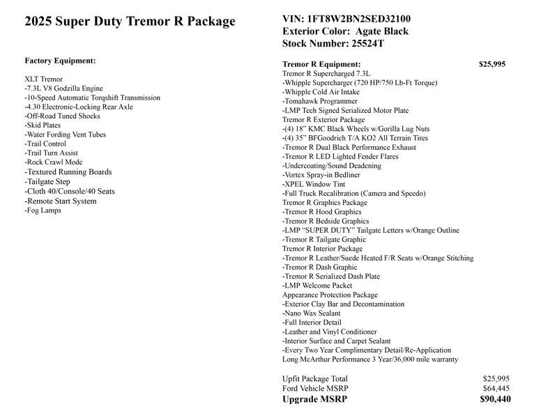 New 2025 Ford F250 XLT w/ Tremor Off-Road Package image 1