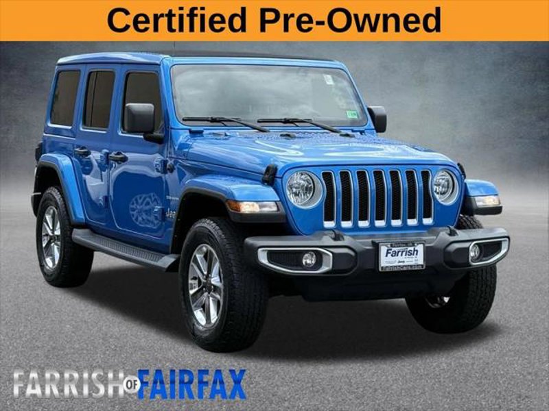 Certified 2021 Jeep Wrangler Unlimited Sahara w/ Safety Group image 1