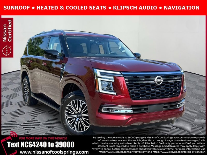 Certified 2025 Nissan Armada Platinum image 1
