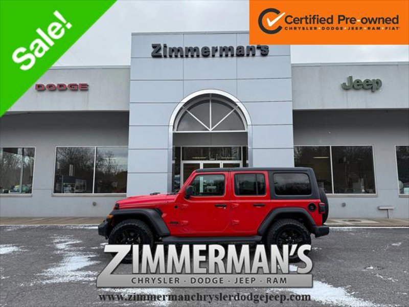 Certified 2021 Jeep Wrangler Unlimited Sport image 1