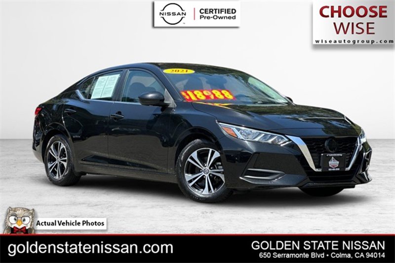 Certified 2021 Nissan Sentra SV image 1