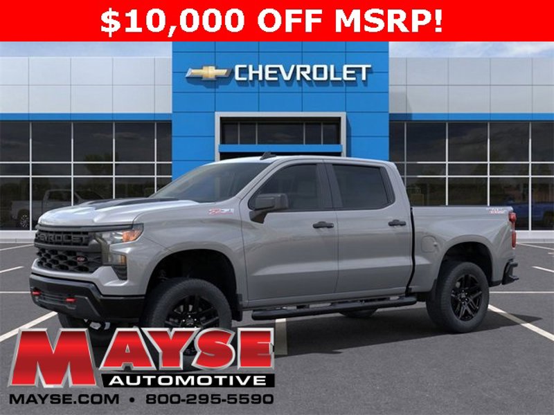 New 2025 Chevrolet Silverado 1500 Custom Trail Boss w/ Turbomax Blackout Package image 1