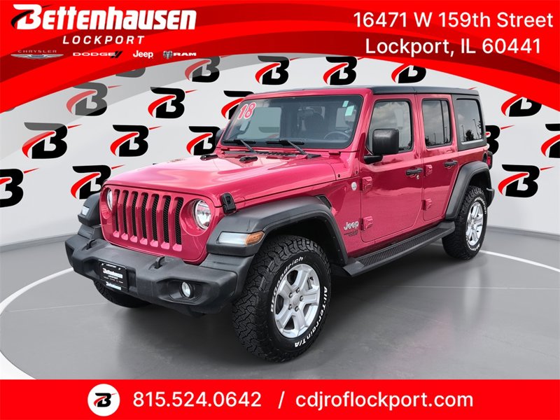 Certified 2018 Jeep Wrangler Unlimited Sport S image 1