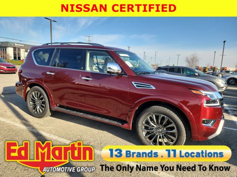 Certified 2024 Nissan Armada Platinum w/ Captain's Chairs Package image 1