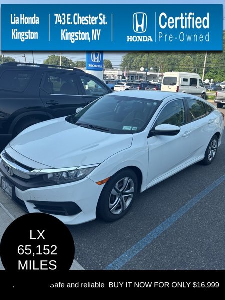 Certified 2018 Honda Civic LX image 1