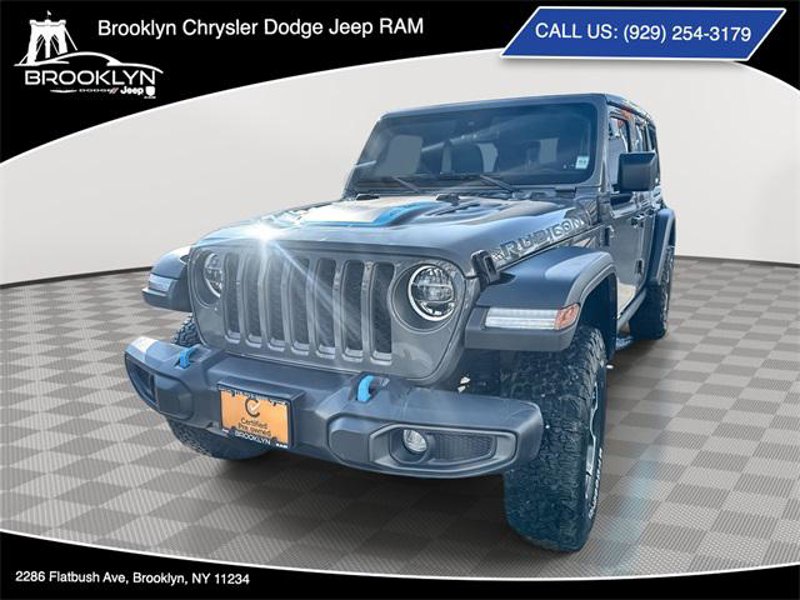 Certified 2022 Jeep Wrangler Unlimited Rubicon 4xe w/ Cold Weather Group image 1