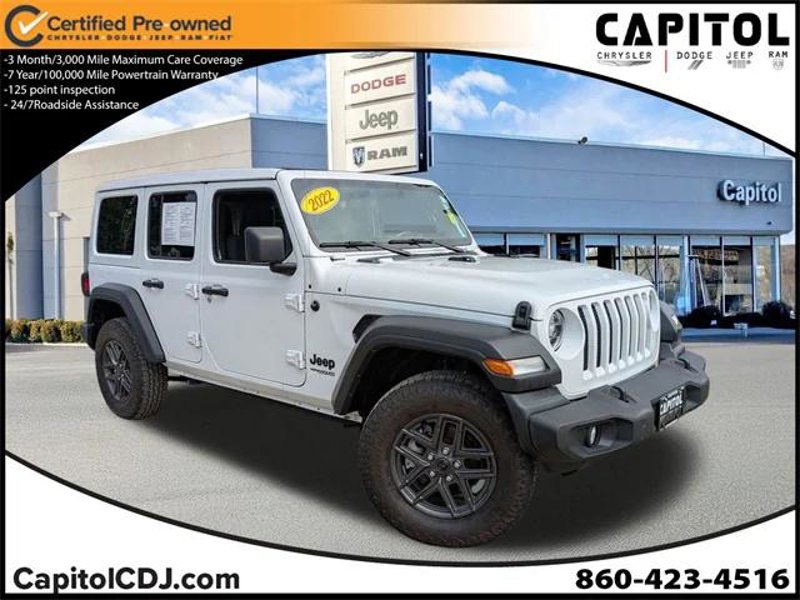 Certified 2022 Jeep Wrangler Unlimited Sport w/ Sun And Sound Package image 1