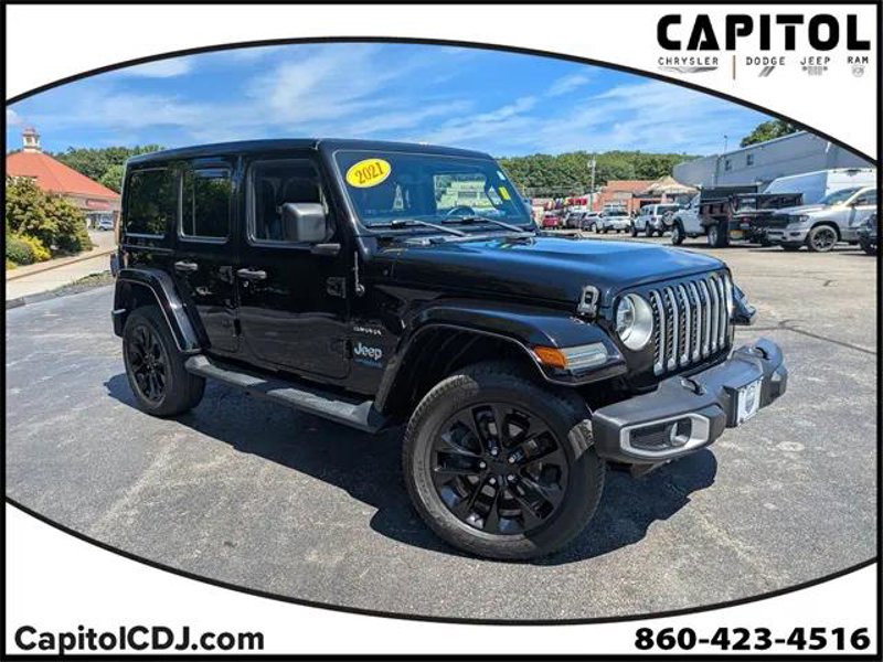 Certified 2021 Jeep Wrangler Unlimited Sahara w/ Cold Weather Group image 1