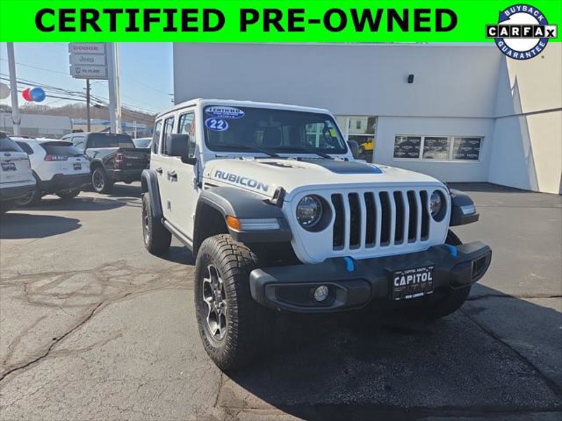 Certified 2022 Jeep Wrangler Unlimited Rubicon 4xe w/ Cold Weather Group image 1