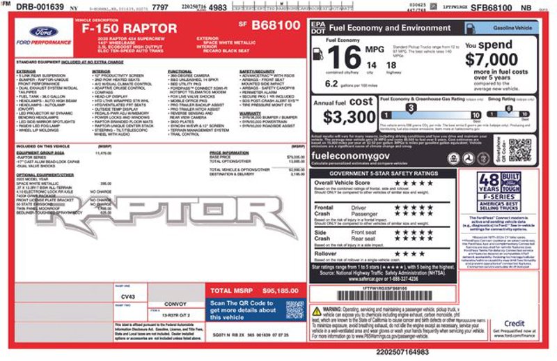 New 2025 Ford F150 Raptor image 1