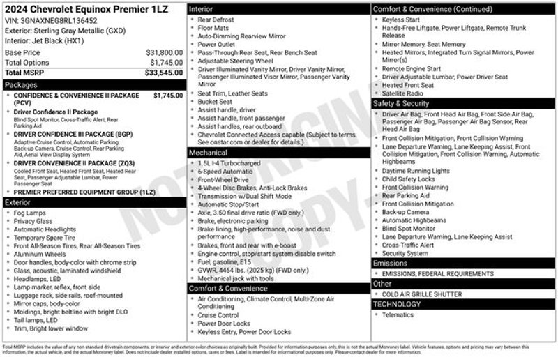 Certified 2024 Chevrolet Equinox Premier image 1