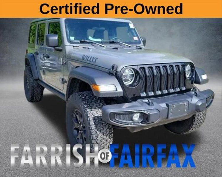 Certified 2021 Jeep Wrangler Unlimited Sport image 1