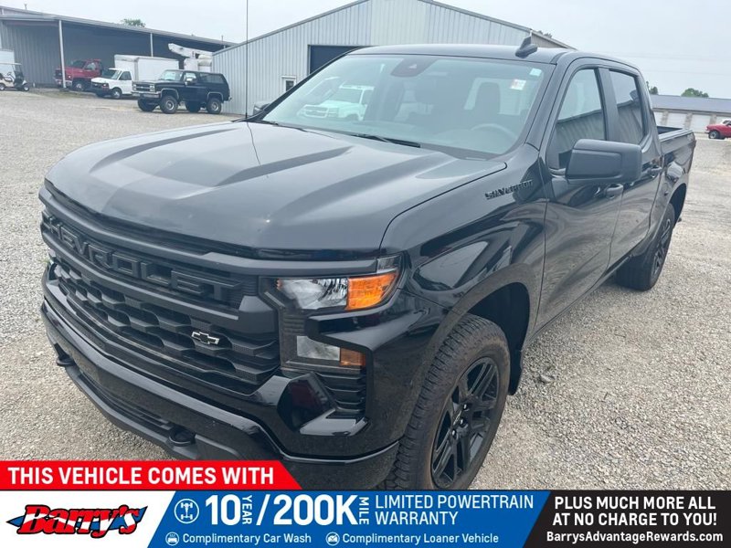 Used 2024 Chevrolet Silverado 1500 Custom w/ Turbomax Blackout Package image 1