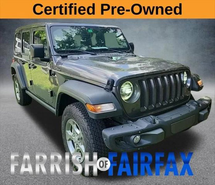 Certified 2021 Jeep Wrangler Unlimited Sport image 1