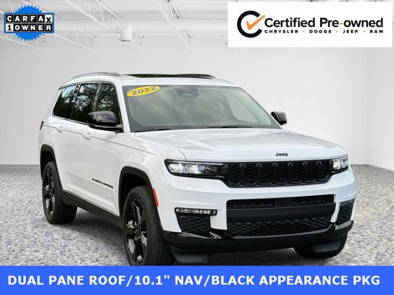 Certified 2022 Jeep Grand Cherokee L Limited w/ Black Appearance Package image 1