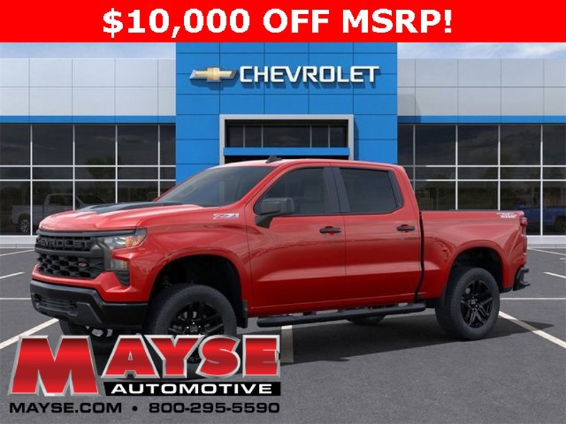 New 2025 Chevrolet Silverado 1500 Custom Trail Boss w/ Turbomax Blackout Package image 1