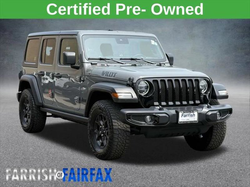 Certified 2021 Jeep Wrangler Unlimited Sport image 1