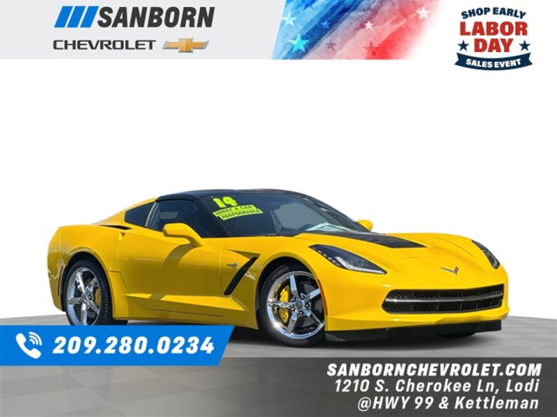 Certified 2014 Chevrolet Corvette Stingray Coupe w/ 3LT Preferred Equipment Group image 1