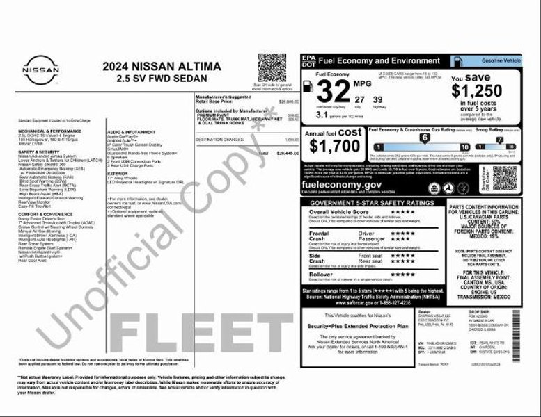 Certified 2024 Nissan Altima 2.5 SV image 1