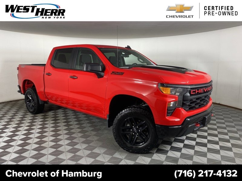 Certified 2023 Chevrolet Silverado 1500 Custom Trail Boss w/ LPO, Dark Essentials Package image 1
